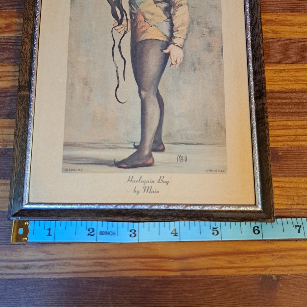 Vintage Harlequin Boy By Maio - Picture 4 of 8
